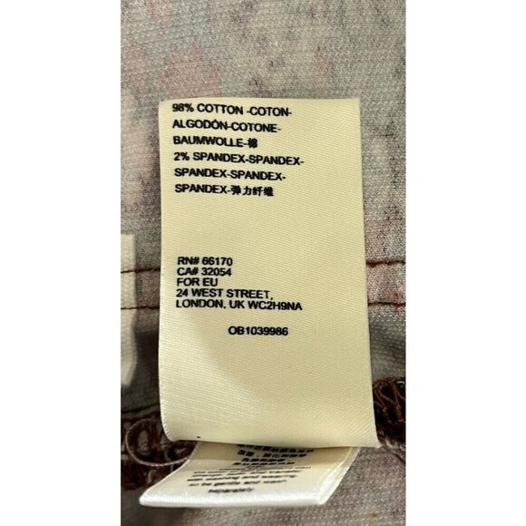 New ANTHROPOLOGIE Pilcro Letterpress Floral Skinny Corduroy Jeans Pants - Picture 10 of 10